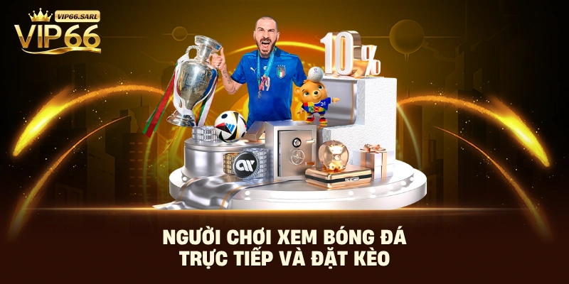 Người chơi xem bóng đá trực tiếp và đặt kèo 